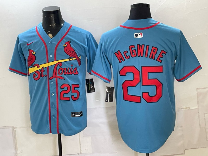 Men 2026 St.Louis Cardinals #25 McGwire blue Nike MLB Jersey 0822002->st.louis cardinals->MLB Jersey
